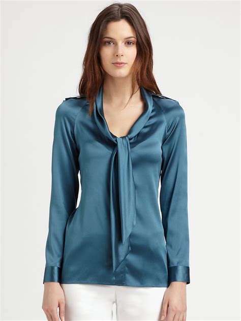 burberry blouse women's